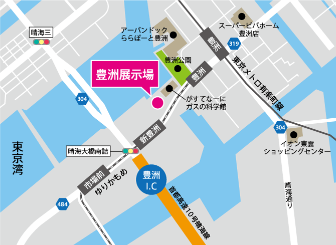 豊洲展示場 地図
